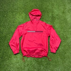 Tommy Jeans Nylon Windbreaker Jacket Men’s Size Large Red